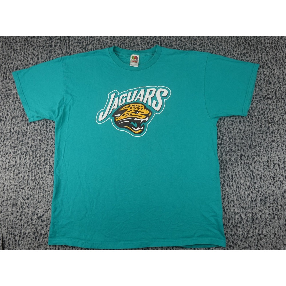 Fruit of the Loom Jacksonville Jaguars T-Shirt Mens XL Teal Good 2006 Schedule